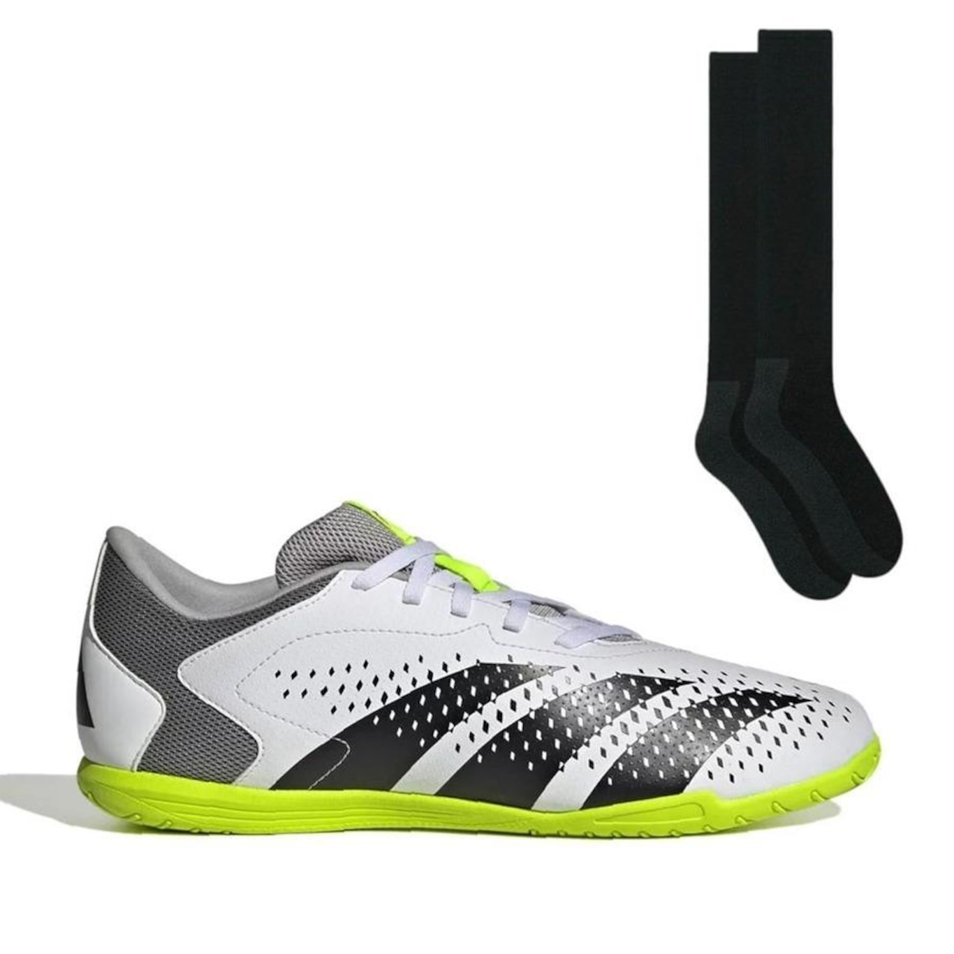 Chuteira Futsal adidas Predator Accuracy.4 + 1 Par de Meiões Color Sports - Adulto - Foto 1