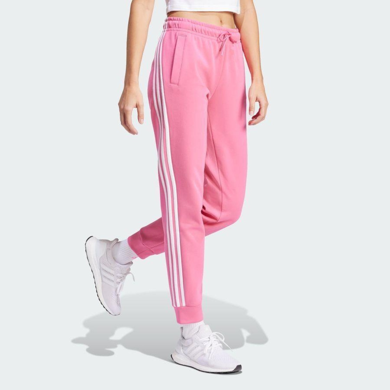 Calça adidas W Fi 3S Reg Pt - Feminina - Foto 5