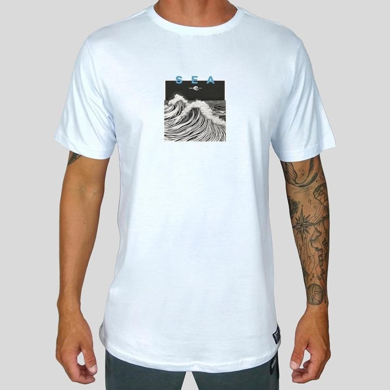 Camiseta WSS Brasil Sea Wave Prime - Masculina - Foto 1