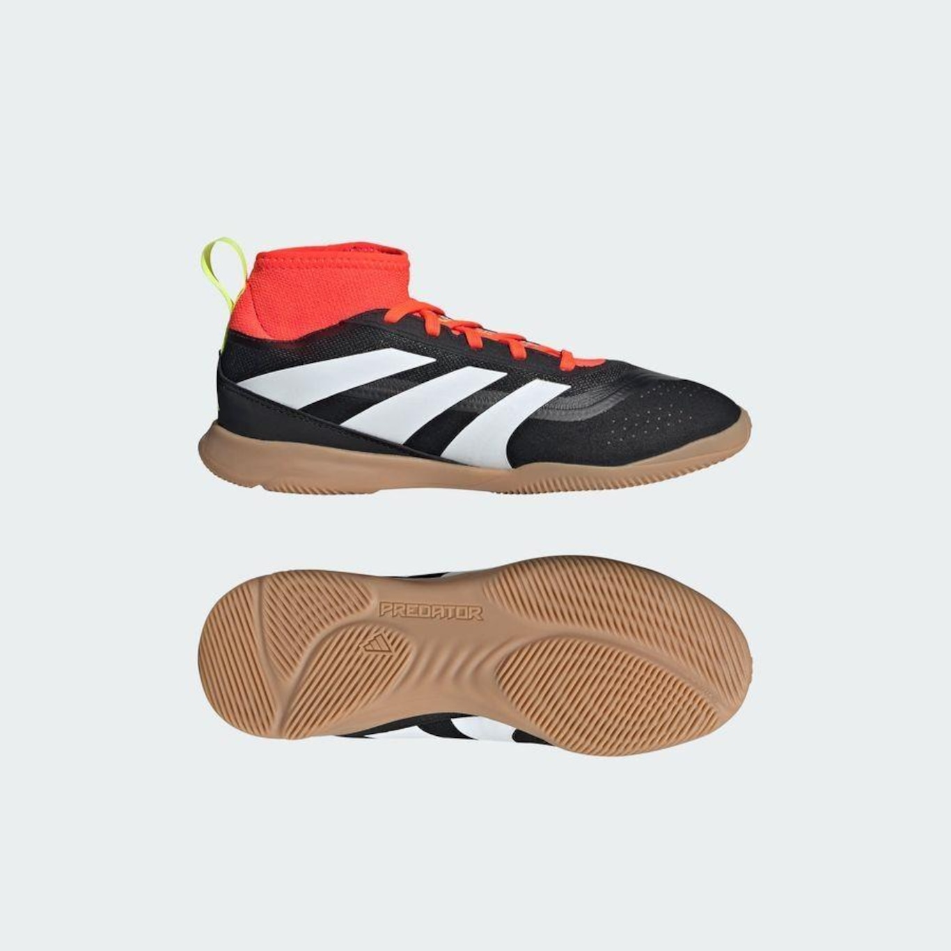 Chuteira Futsal adidas Predator League Sock In J - Infantil - Foto 4