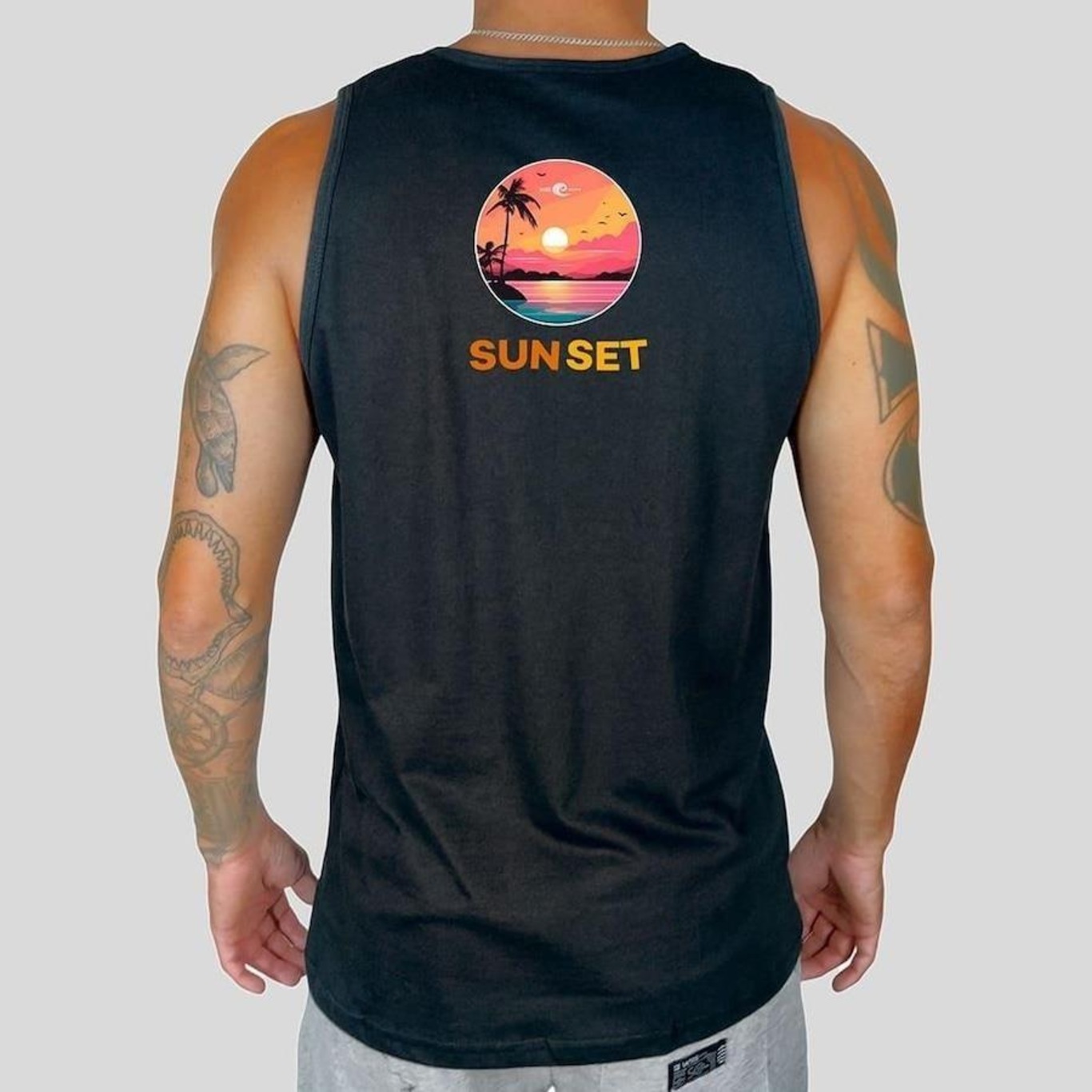 Camiseta Regata WSS Brasil Sunset Back Prime - Masculina - Foto 2