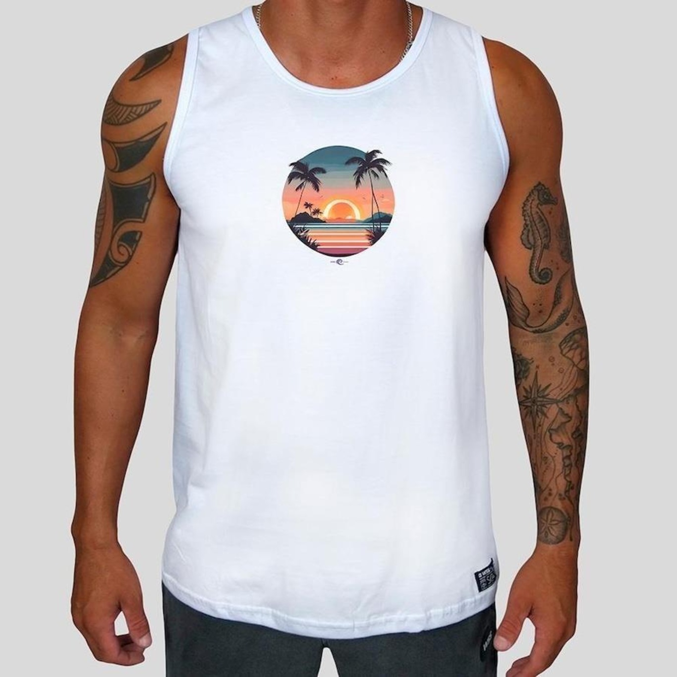 Camiseta Regata WSS Brasil Sunset Prime - Masculina - Foto 1