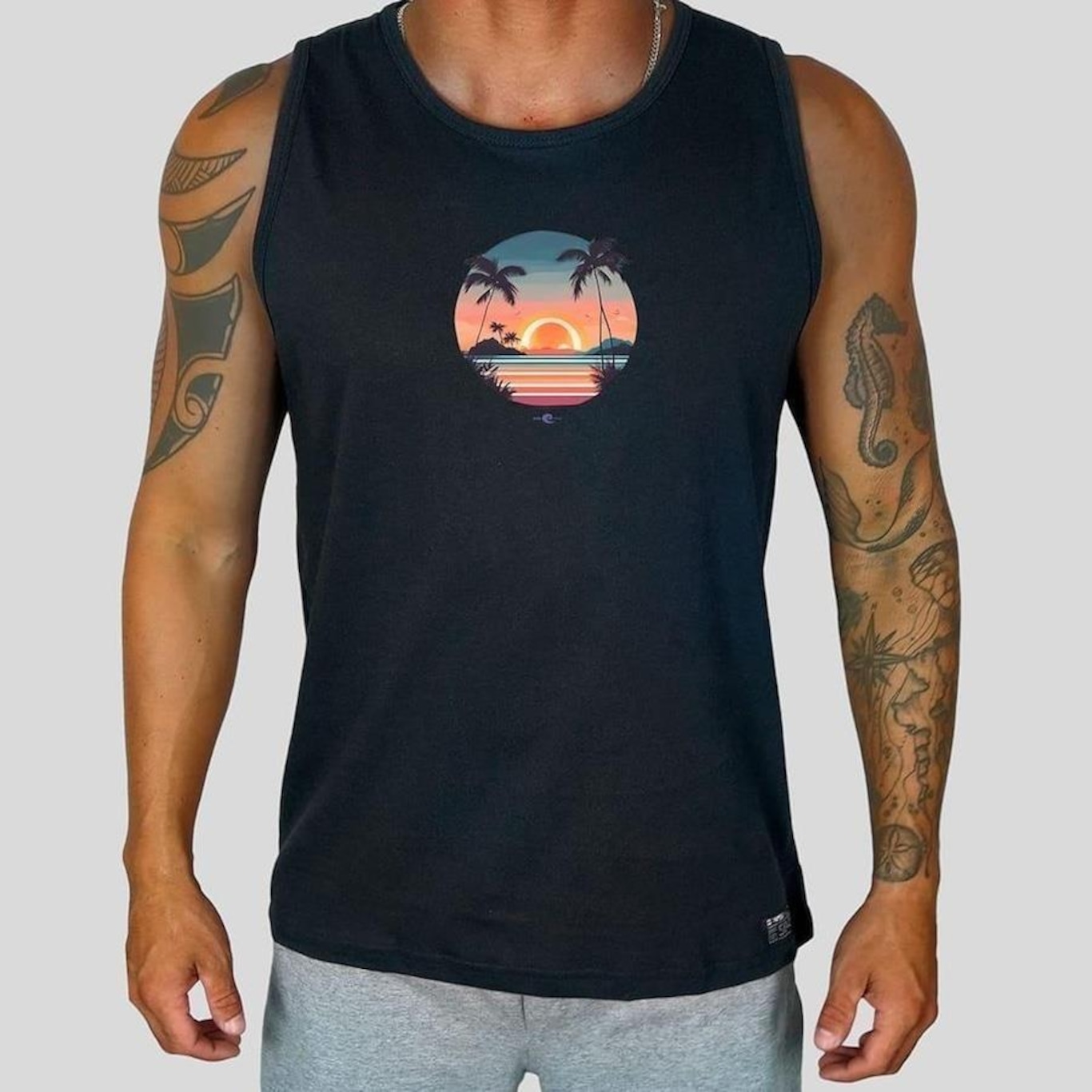 Camiseta Regata WSS Brasil Sunset Prime - Masculina - Foto 1