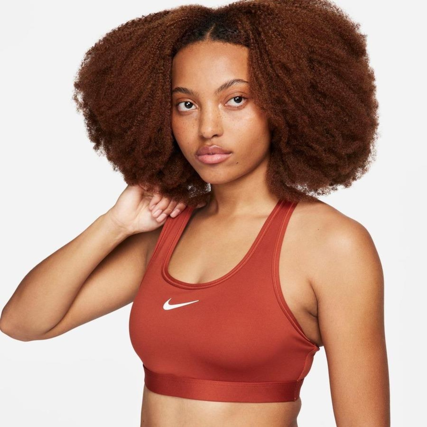 Top Fitness Nike Swoosh Dri-Fit Lgt Spt Bra - Adulto em Promoção