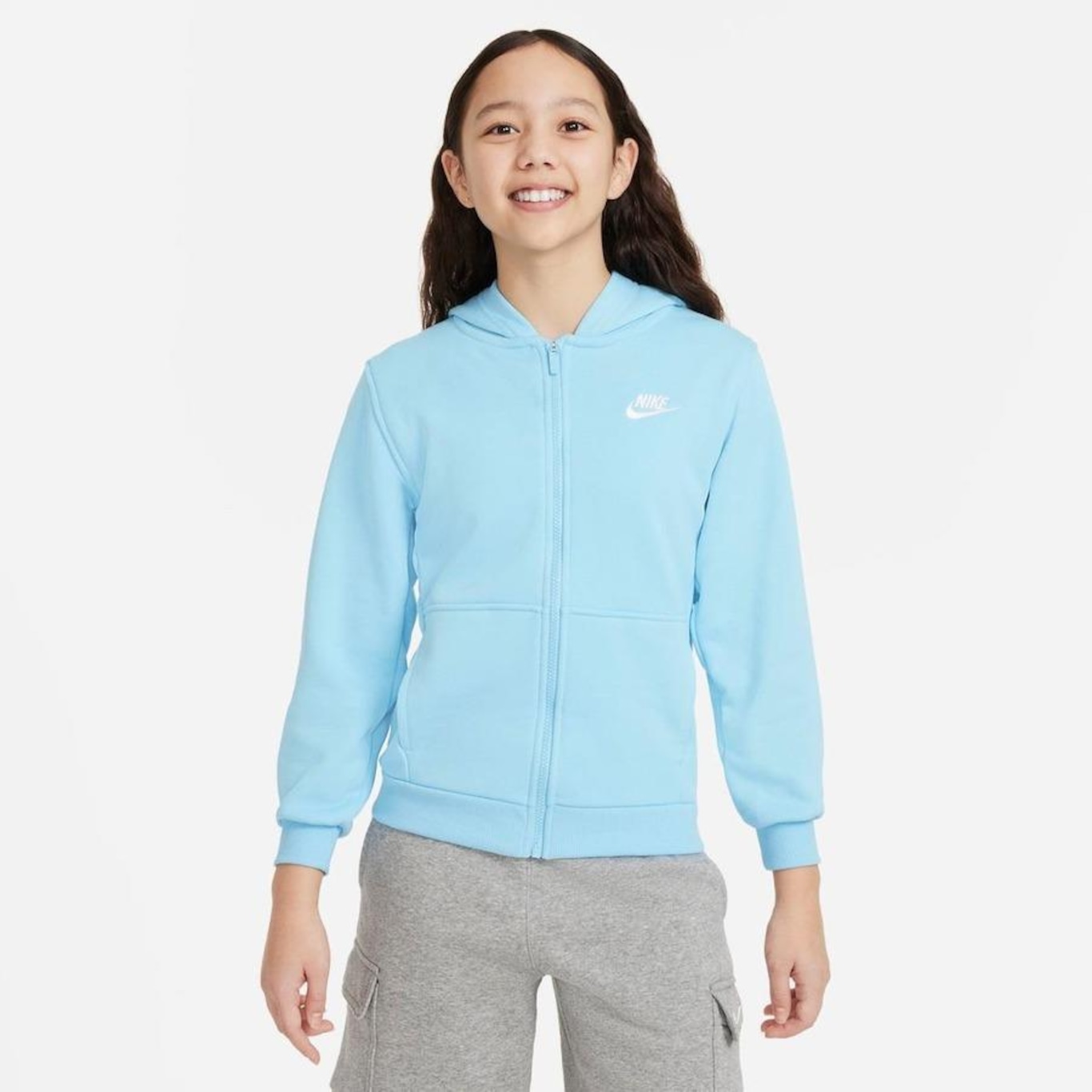 Jaqueta Nike Club Fleece - Infantil - Foto 1