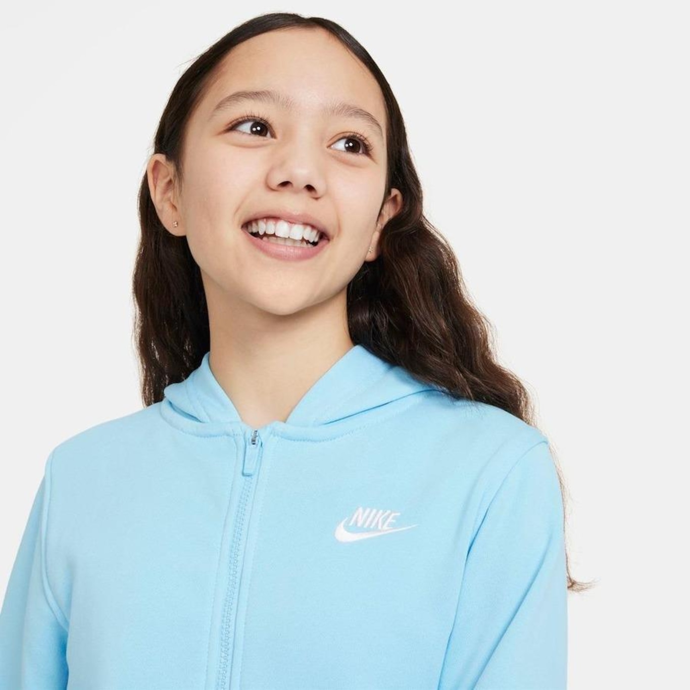 Jaqueta Nike Club Fleece - Infantil - Foto 3