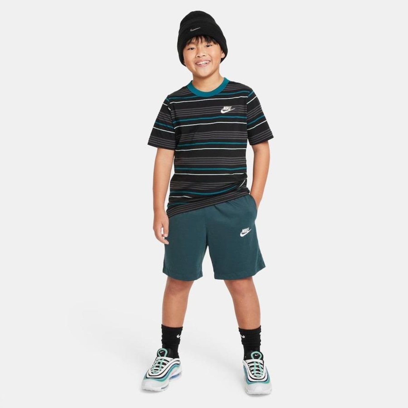 Shorts Nike Sportswear - Infantil - Foto 4