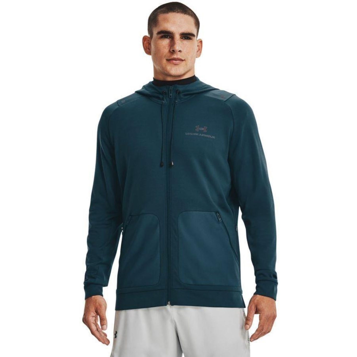 Jaqueta Com Capuz Under Armour Rush All Purpose Full-Zip - Masculina - Foto 1