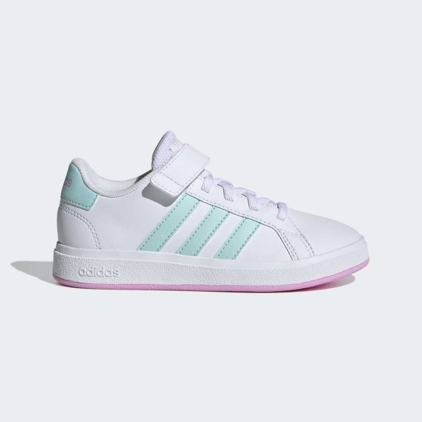 Tênis adidas Grand Court Elastic Lace And Top Strap - Infantil - Foto 2