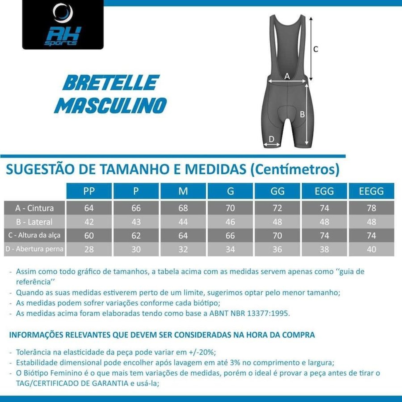 Bretelle de Ciclismo Rh X7 Performance - Masculino - Foto 3