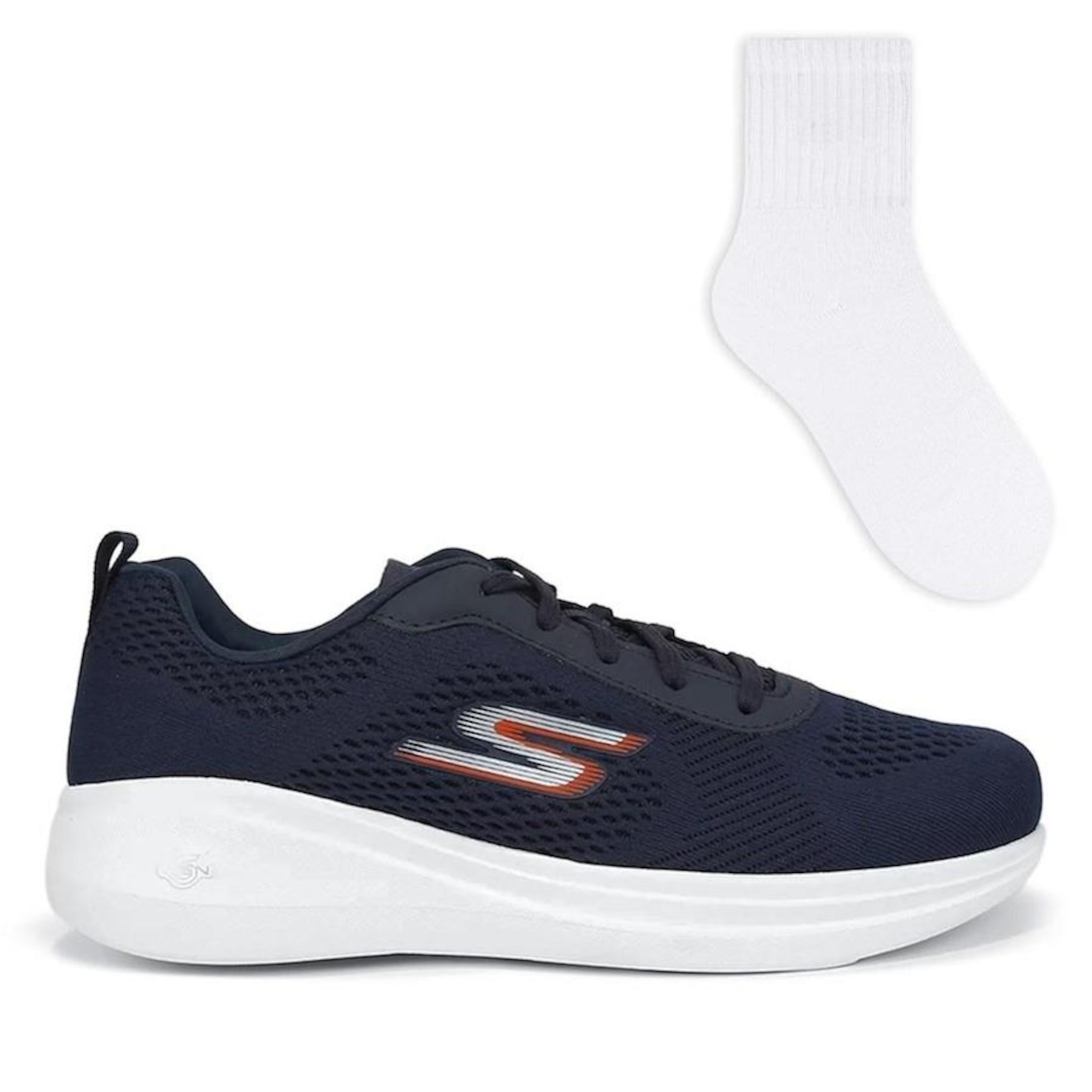 Tênis Skechers Go Run Fast-Quake + 1 Par de Meias Color Sports - Masculino - Foto 1