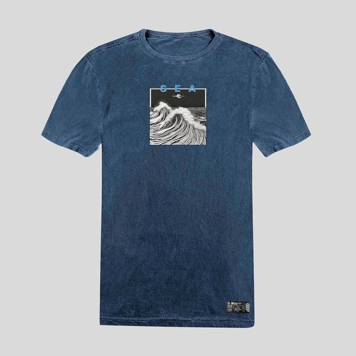 Camiseta WSS Brasil Estonada Sea Wave Prime - Masculina - Foto 1