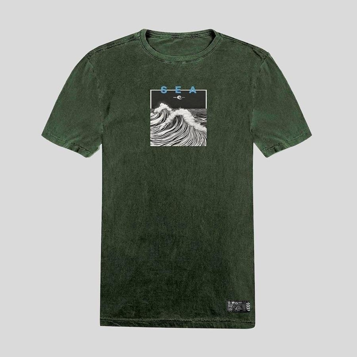 Camiseta WSS Brasil Estonada Sea Wave Prime - Masculina - Foto 1