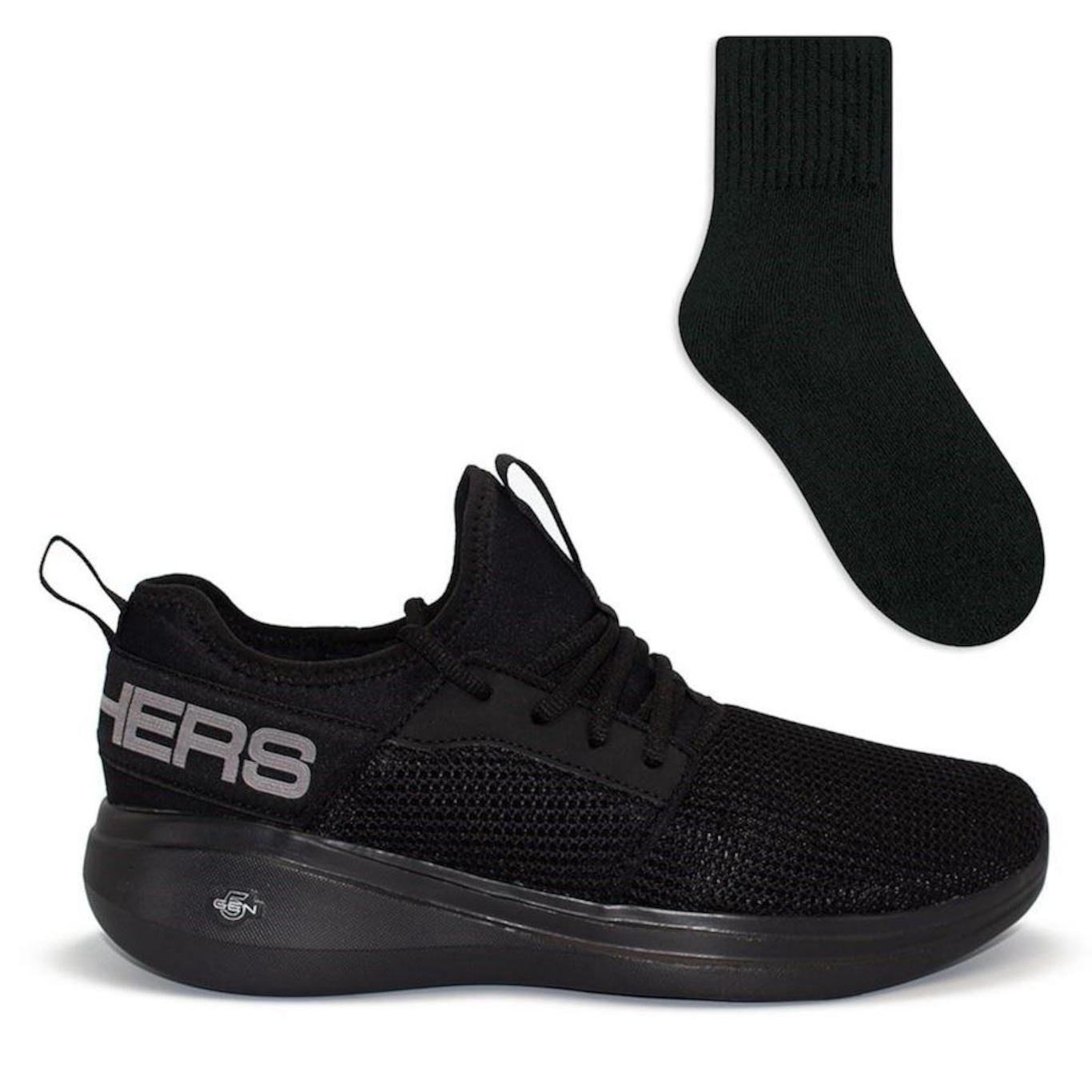 Tênis Skechers Go Run Fast Valor + 1 Par de Meias Color Sports - Masculino - Foto 1