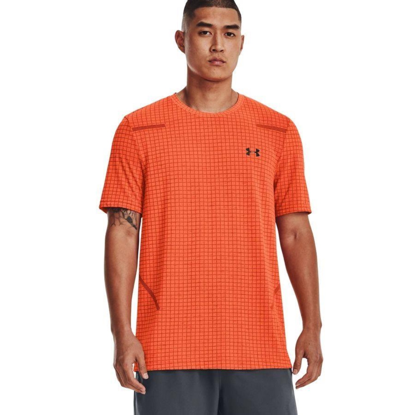 Camiseta Under Armour Seamless Grid - Masculina - Foto 1