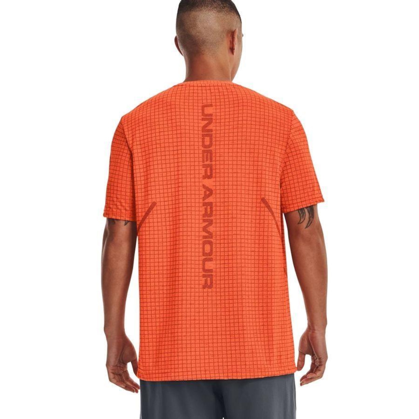 Camiseta Under Armour Seamless Grid - Masculina - Foto 2