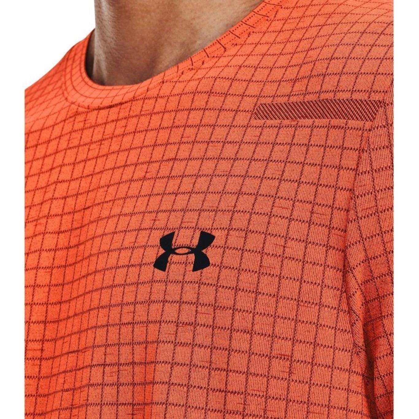 Camiseta Under Armour Seamless Grid - Masculina - Foto 3