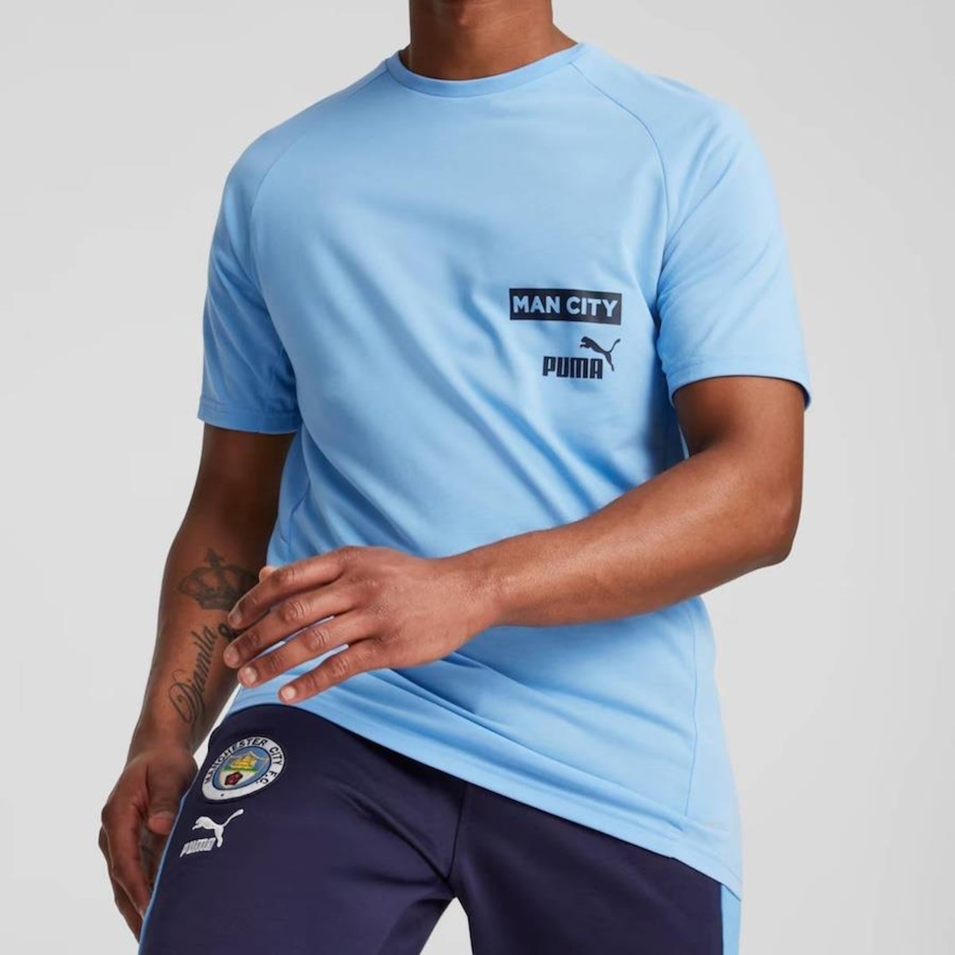 Camisa do Manchester City Casuals Tee Puma - Masculina - Foto 1