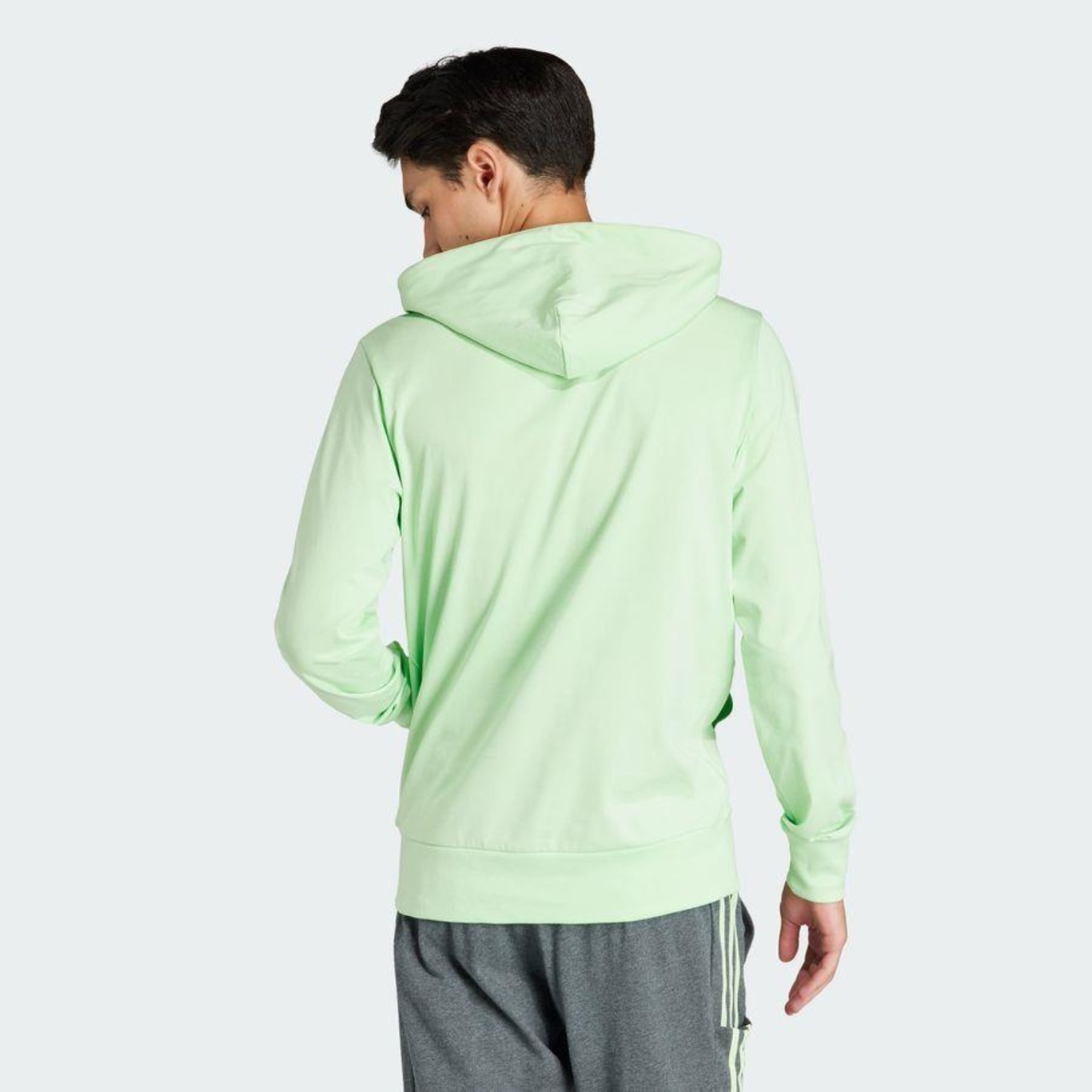 Blusão de Moletom com Capuz adidas Essentials Logo - Masculino - Foto 4