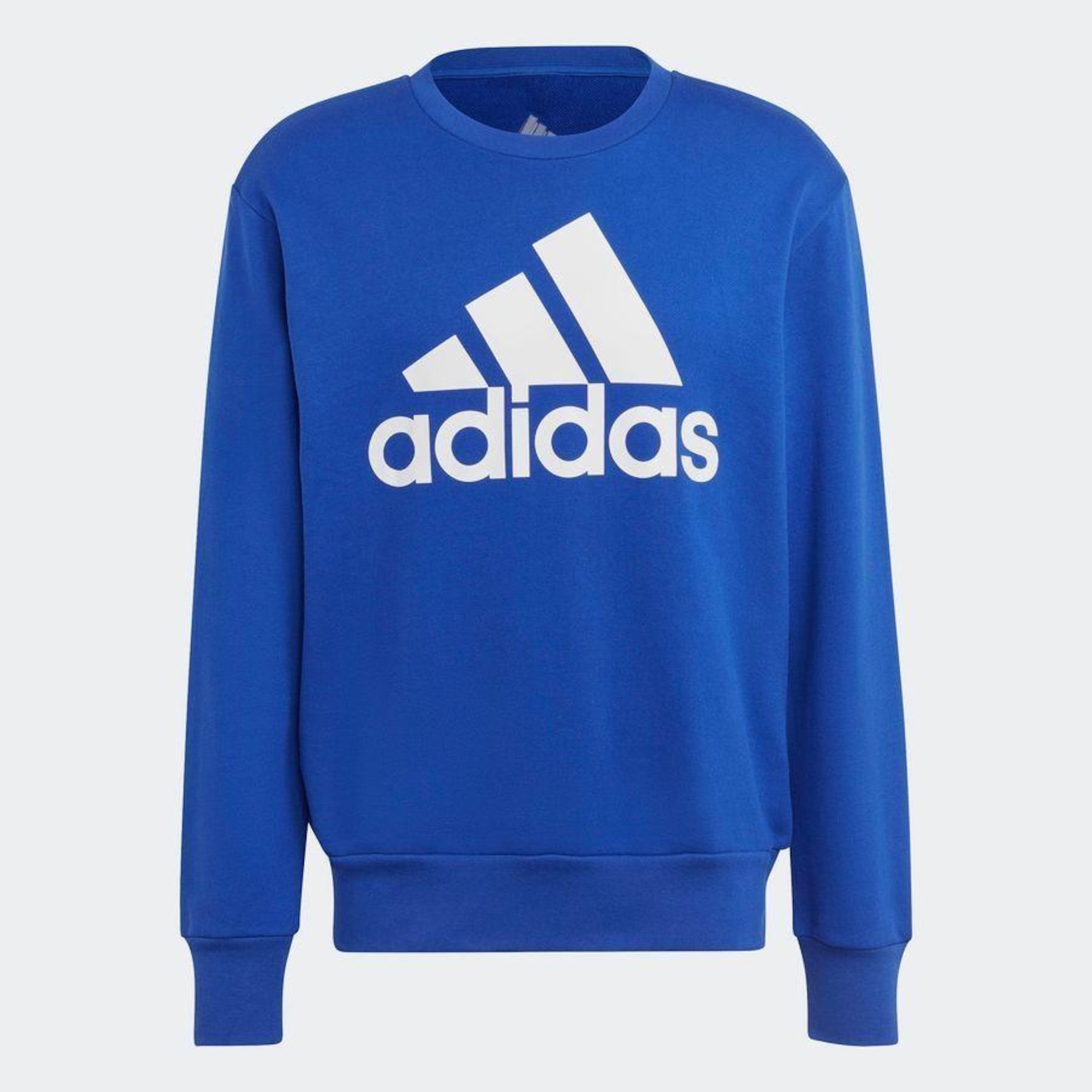 Blusão de Moletinho sem Capuz adidas Essentials Big Logo - Masculino - Foto 3