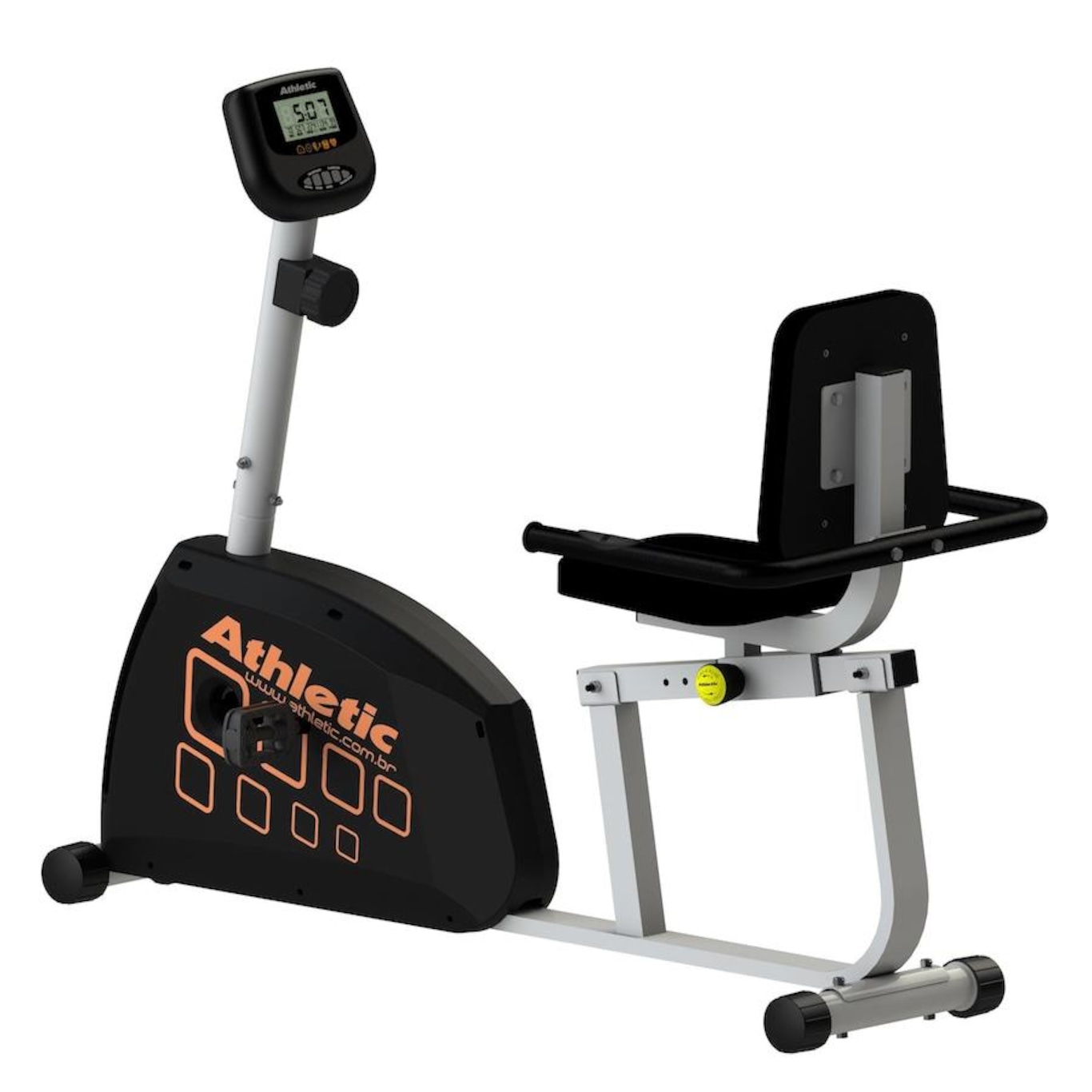 Bicicleta Horizontal Athletic Clbh 10 8 Níveis de Esforço Suporta 150Kg - Foto 2