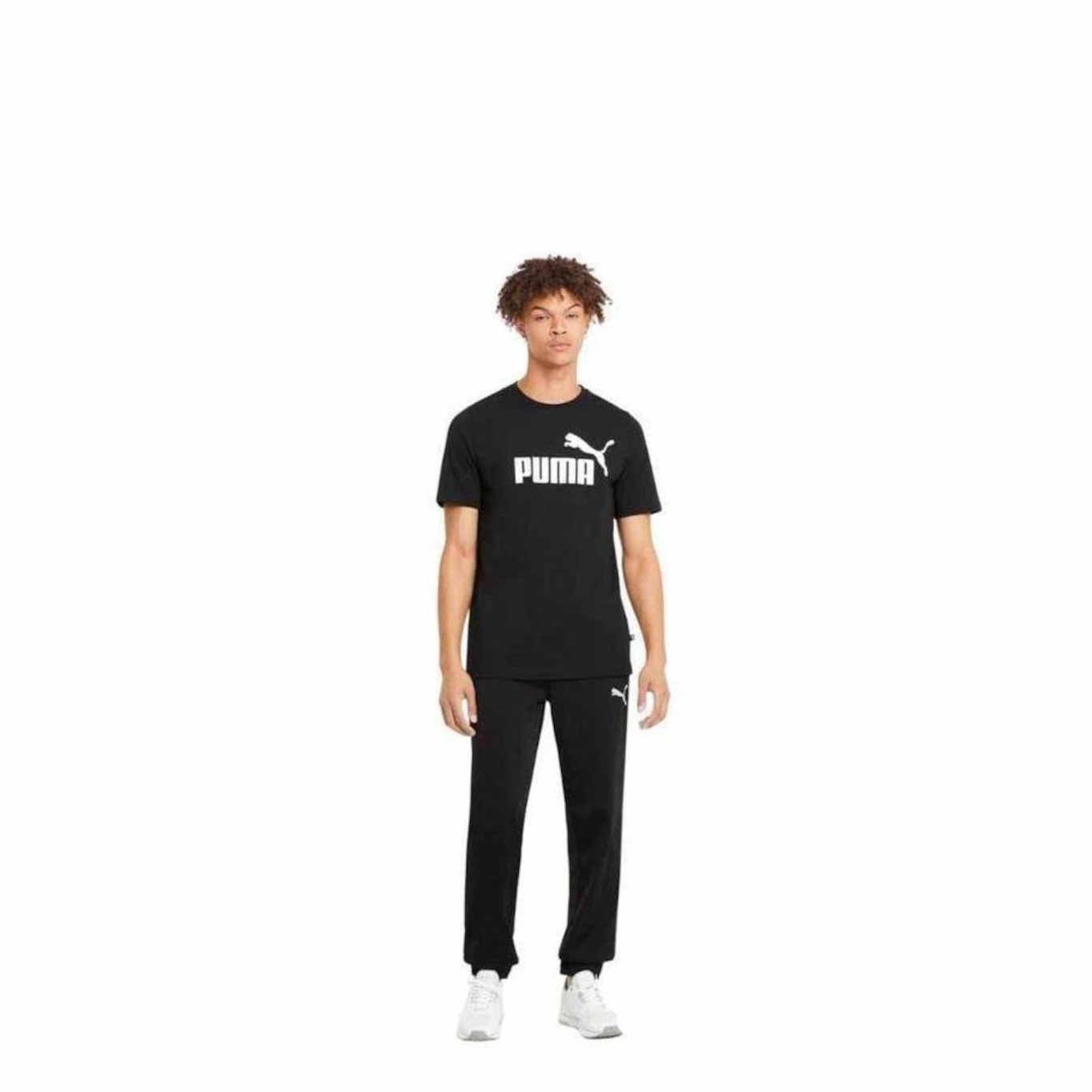 Camiseta Puma Manga Curta Essentials Logo Tee - Masculina - Foto 3