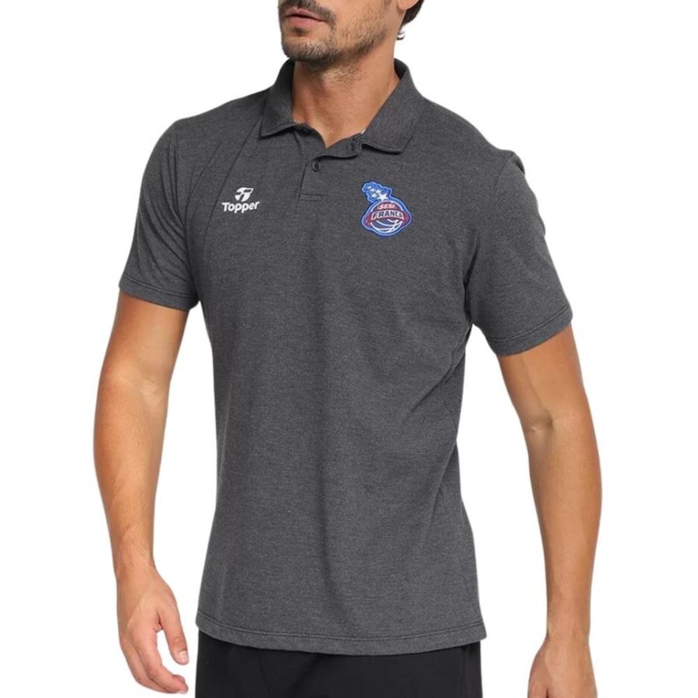 Camisa Polo do Sesi Franca Passeio 23/24 Topper - Masculina - Foto 1