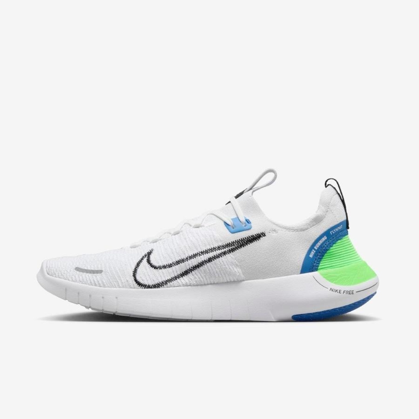 White nike store free rn flyknit