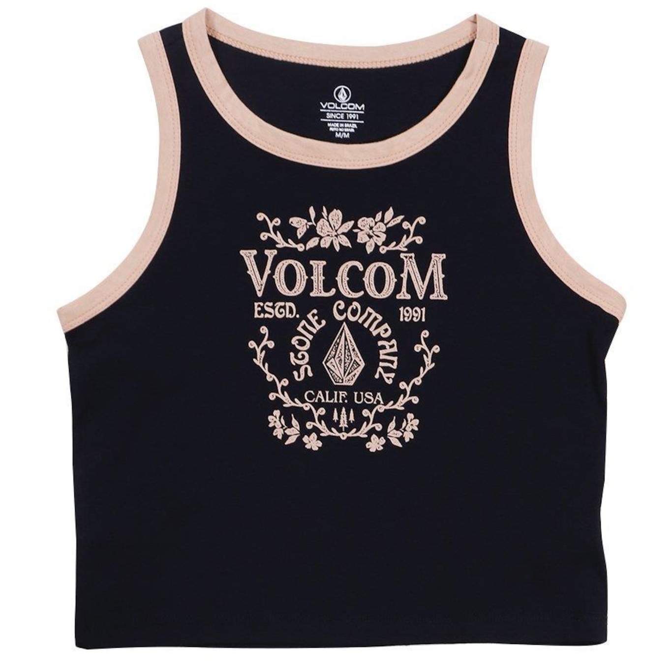 Camiseta Regata Volcom To The Bank Cropped - Feminina - Foto 1