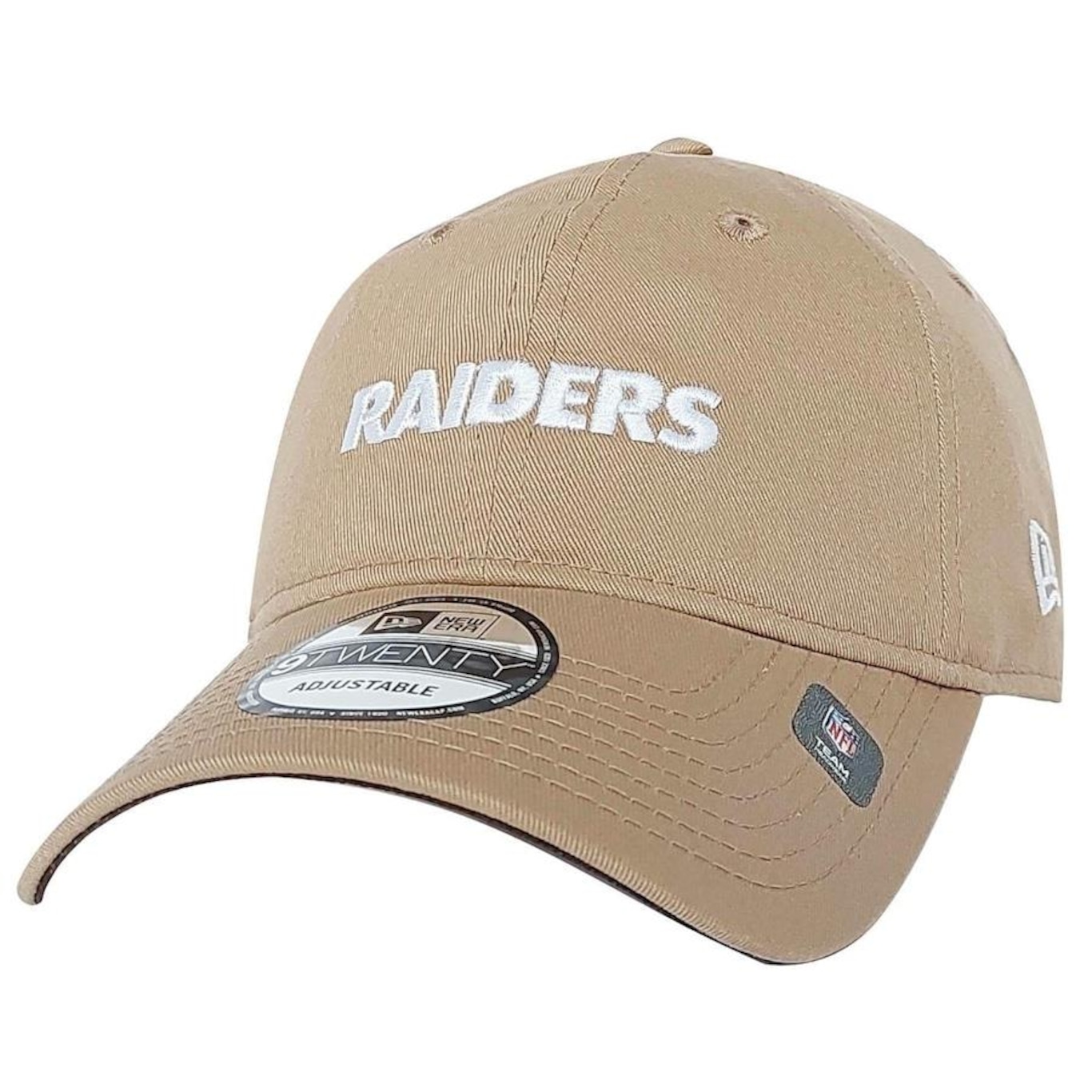 Boné Aba Curva New Era 9Twenty Las Vegas Raiders Nfl Genuine - Strapback - Adulto - Foto 1