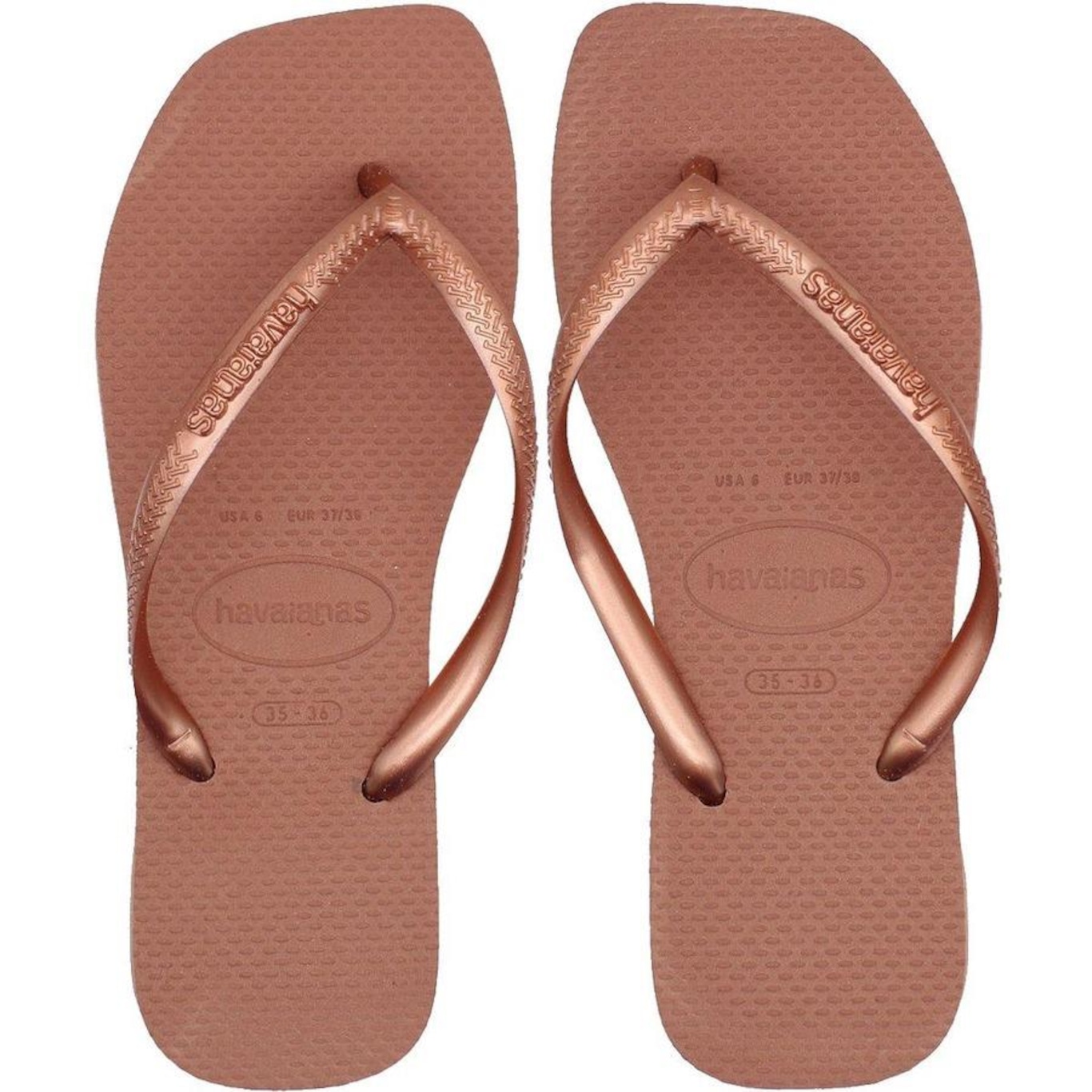 Chinelo de Dedo Havaianas Slim Square Basic - Feminino - Foto 1