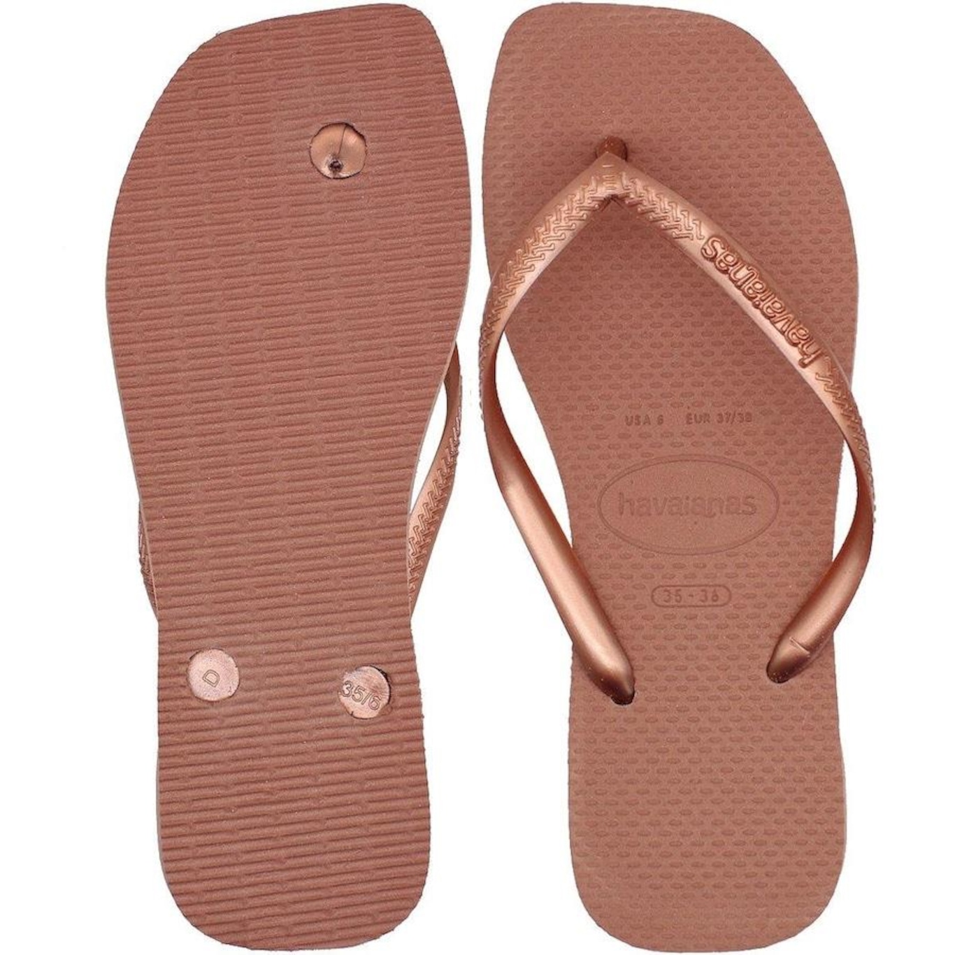 Chinelo de Dedo Havaianas Slim Square Basic - Feminino - Foto 3