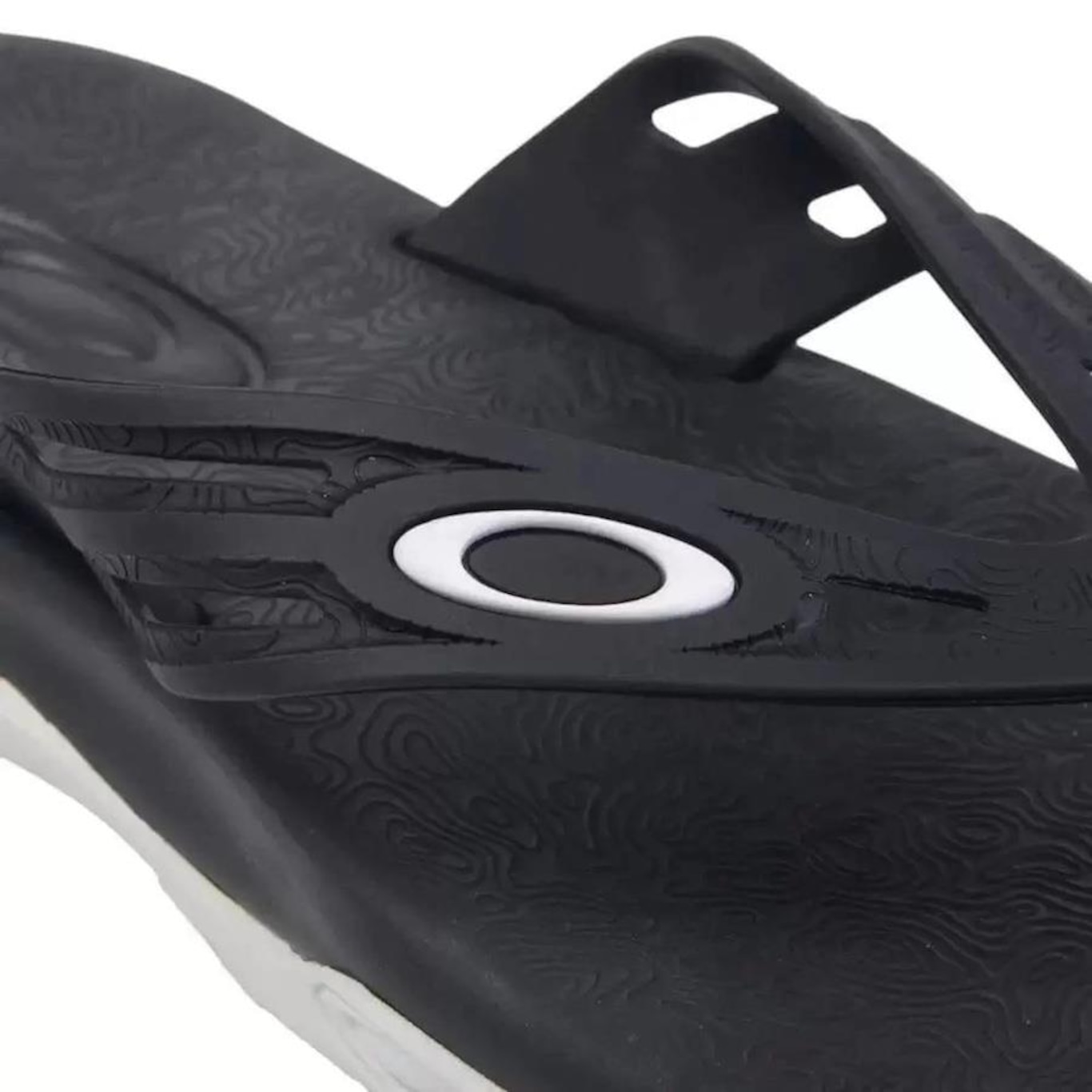 Chinelo Oakley Killer Point Ii Preto Branco-- Masculino - Foto 3