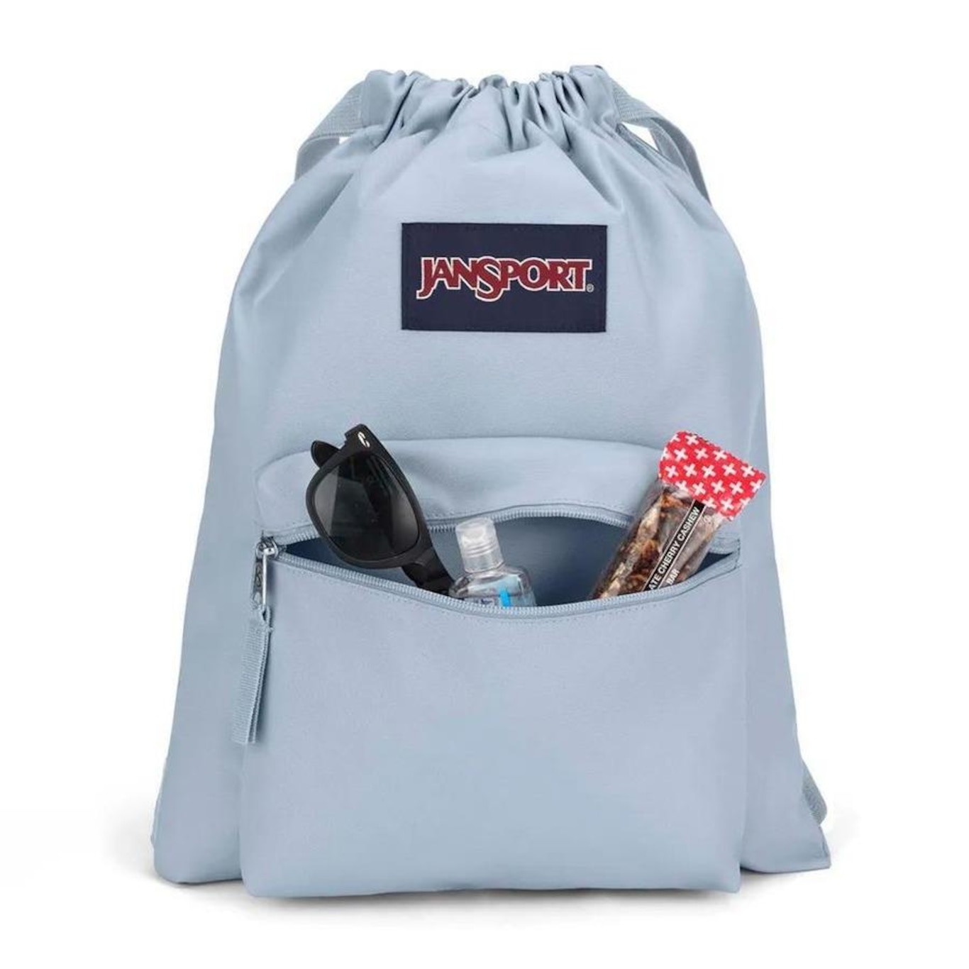 Mochila Jansport Draw Sack Blue Dusk - 14 Litros - Foto 4