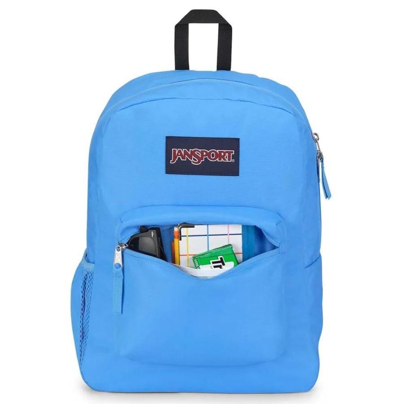 Mochila Jansport Cross Town Blue Neon - 26 Litros - Foto 4