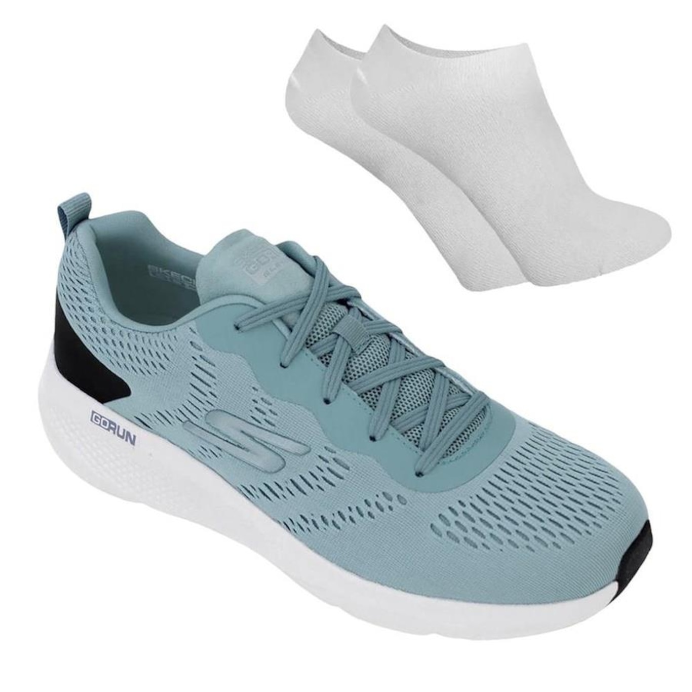 Kit Tênis Skechers Go Run Elevate + Par de Meias - Masculino - Foto 1