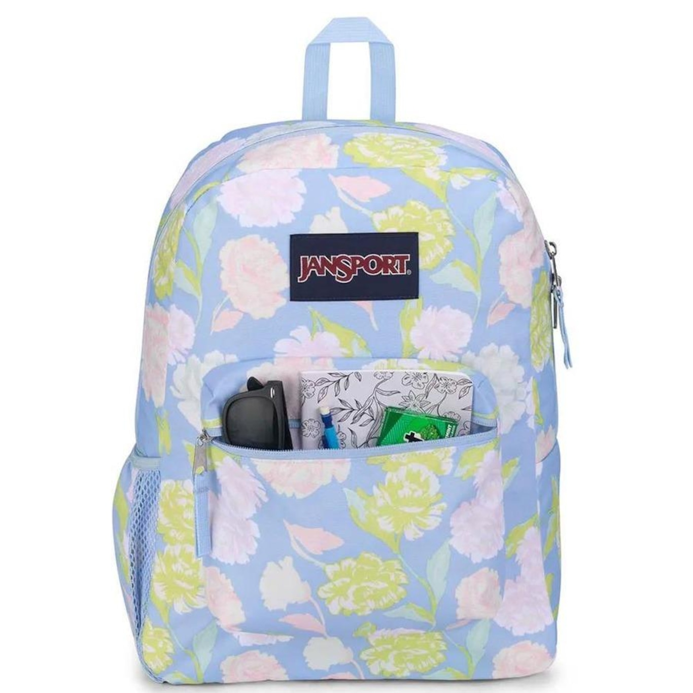 Mochila Jansport Cross Town Autum Tapestry Hydrangea - Foto 5