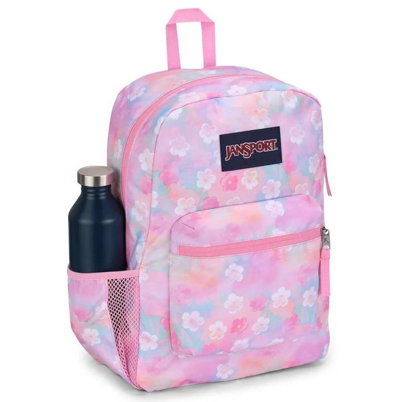 Mochila Jansport Cross Town Neon Daisy - 26 Litros - Foto 4