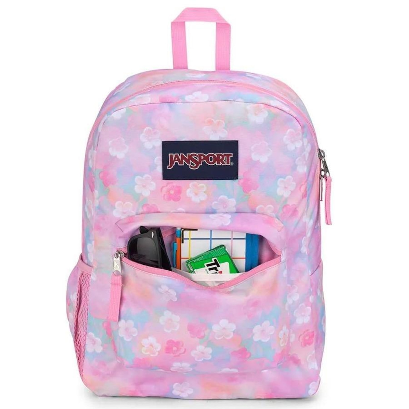 Mochila Jansport Cross Town Neon Daisy - 26 Litros - Foto 6