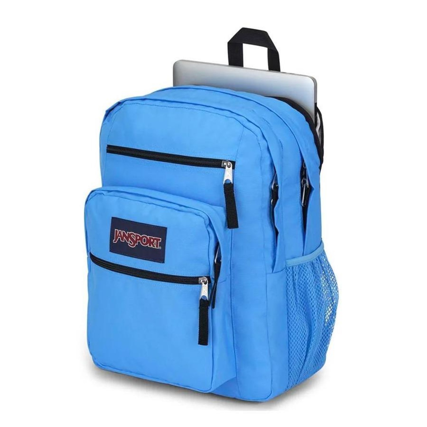 Mochila Jansport Big Student Blue Neon - 34 Litros - Foto 4