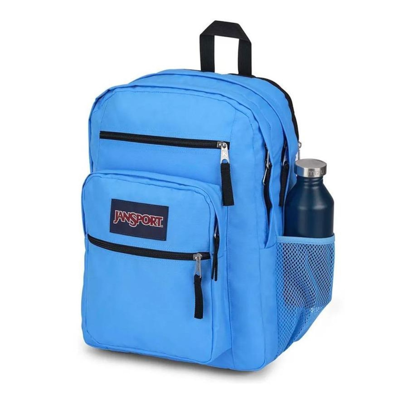 Mochila Jansport Big Student Blue Neon - 34 Litros - Foto 5