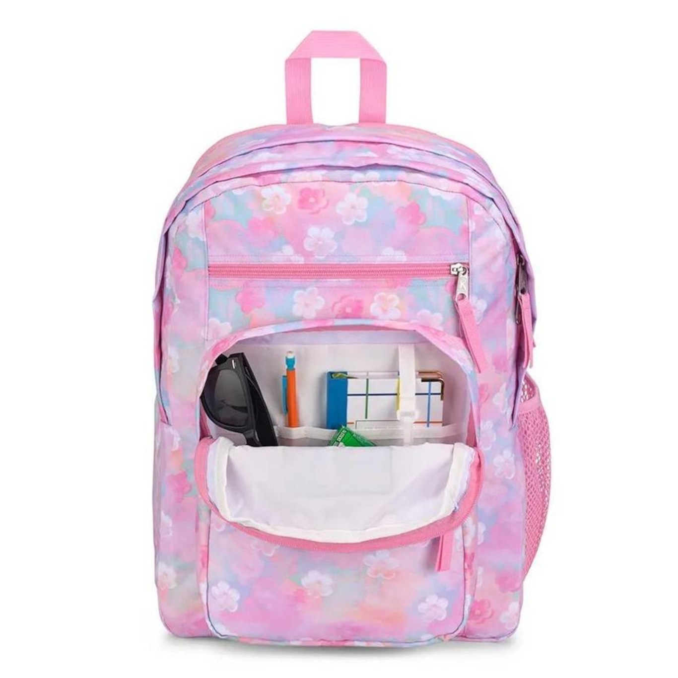 Mochila Jansport Big Student Neon Daisy - 34 Litros - Foto 4