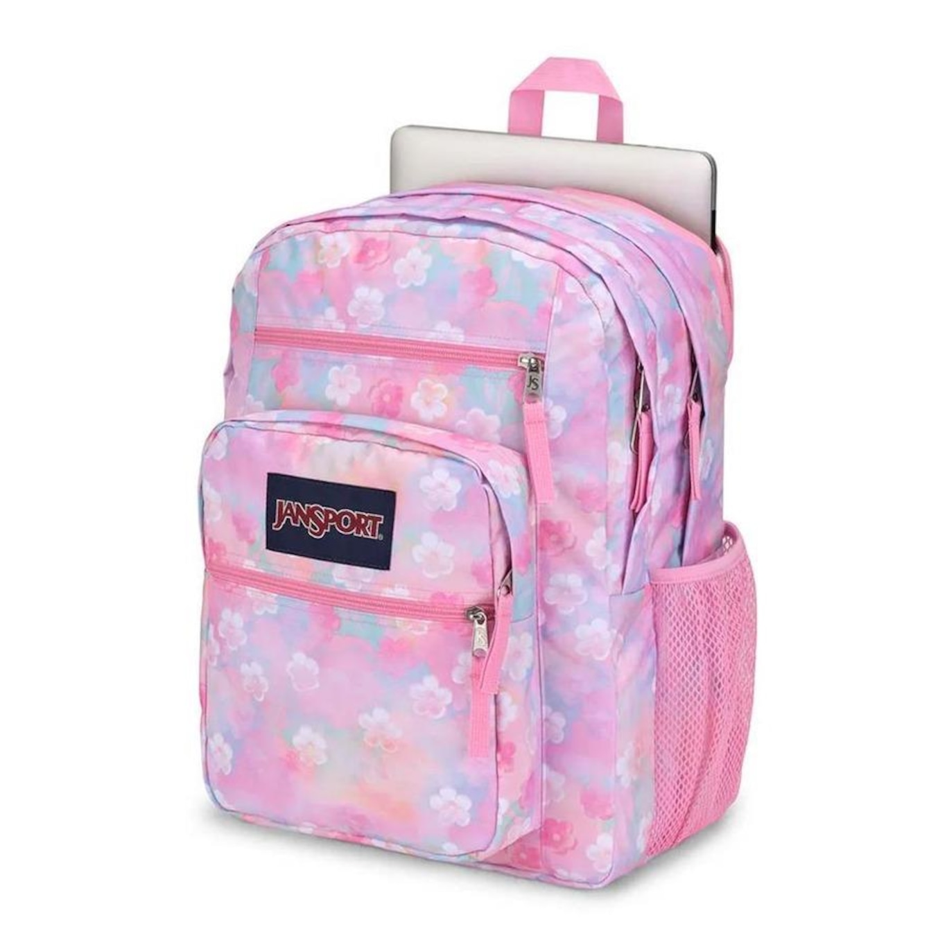 Mochila Jansport Big Student Neon Daisy - 34 Litros - Foto 5