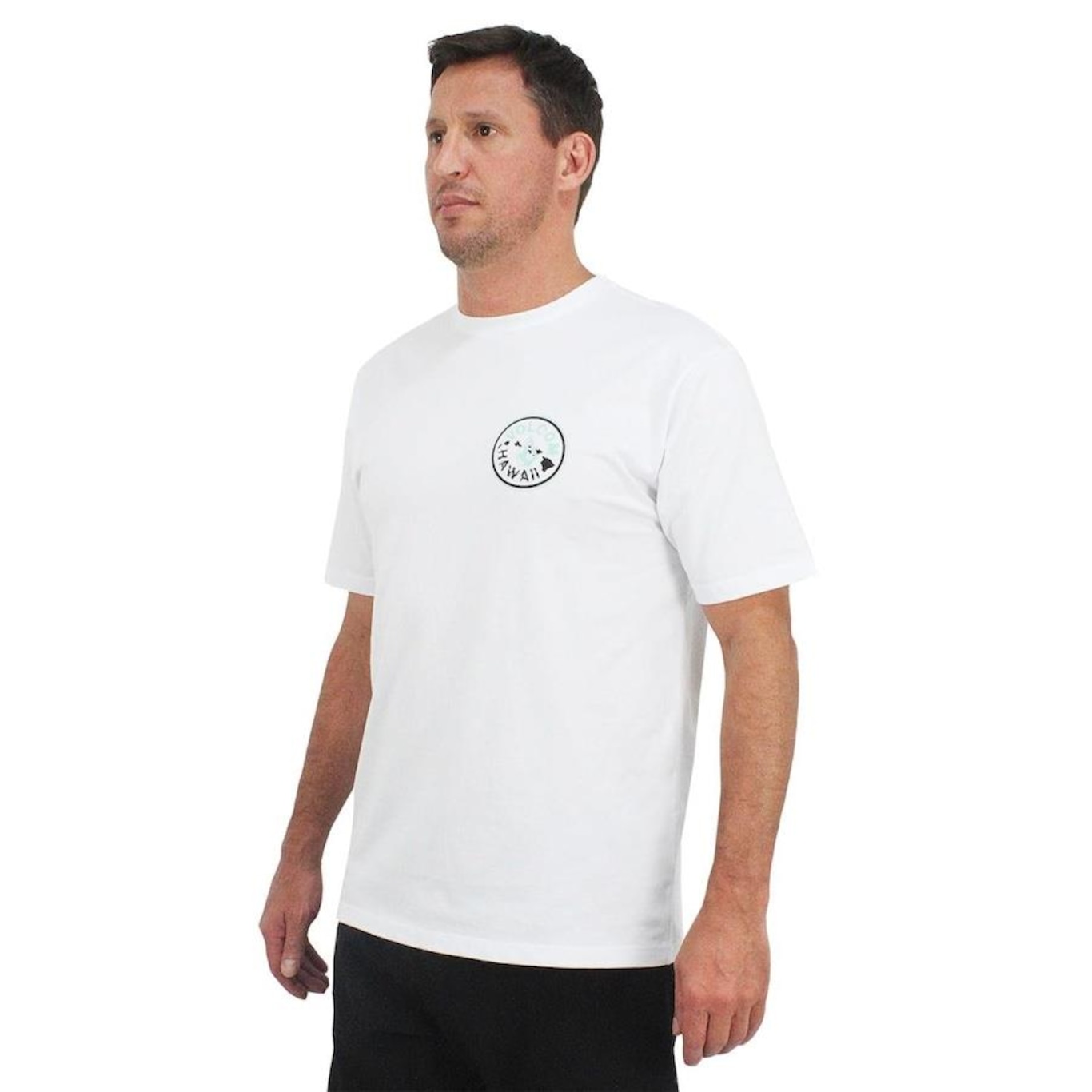 Camiseta Volcom Vibrationz White - Masculina - Foto 1