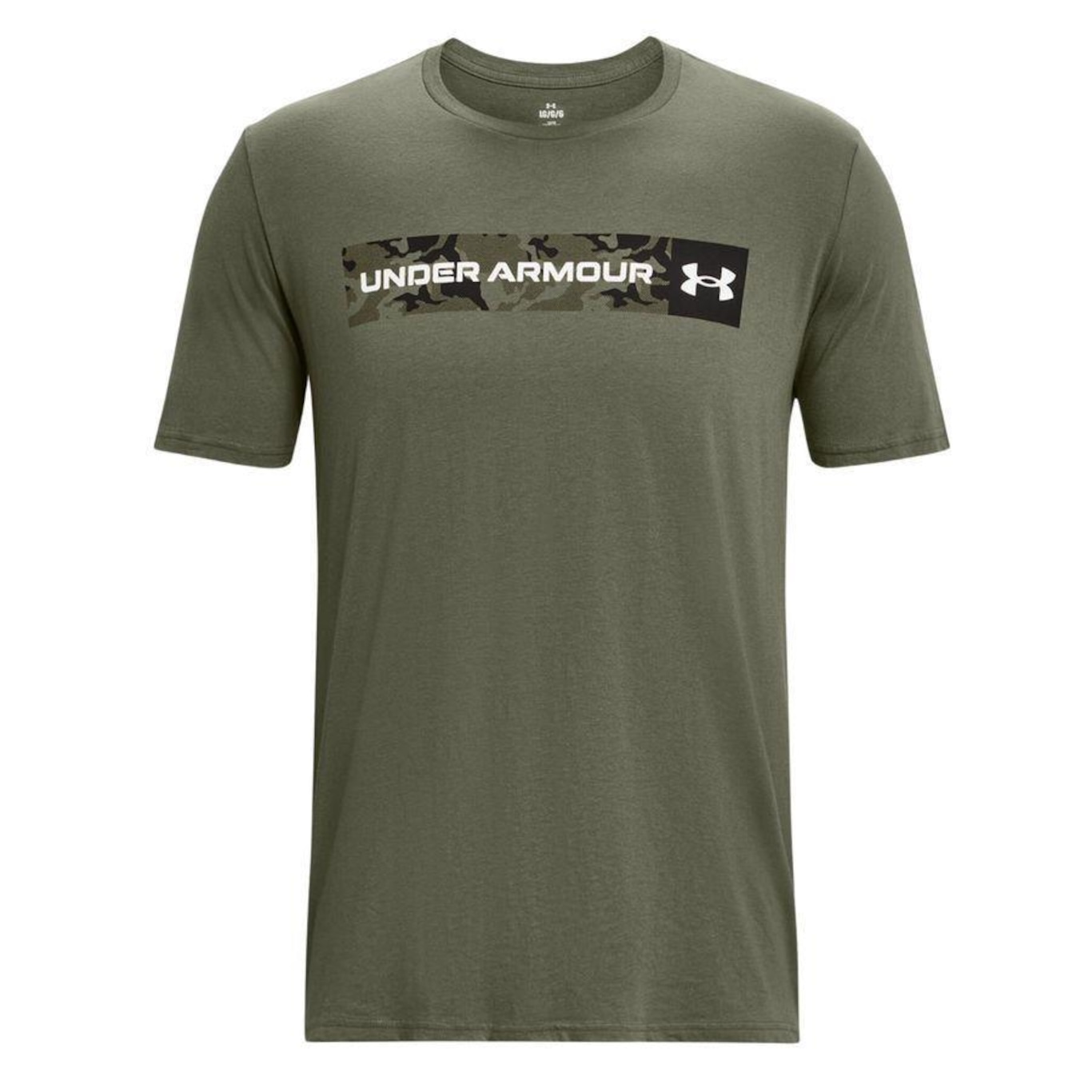 Camiseta Under Armour Camo Chest Stripe - Masculina - Foto 3