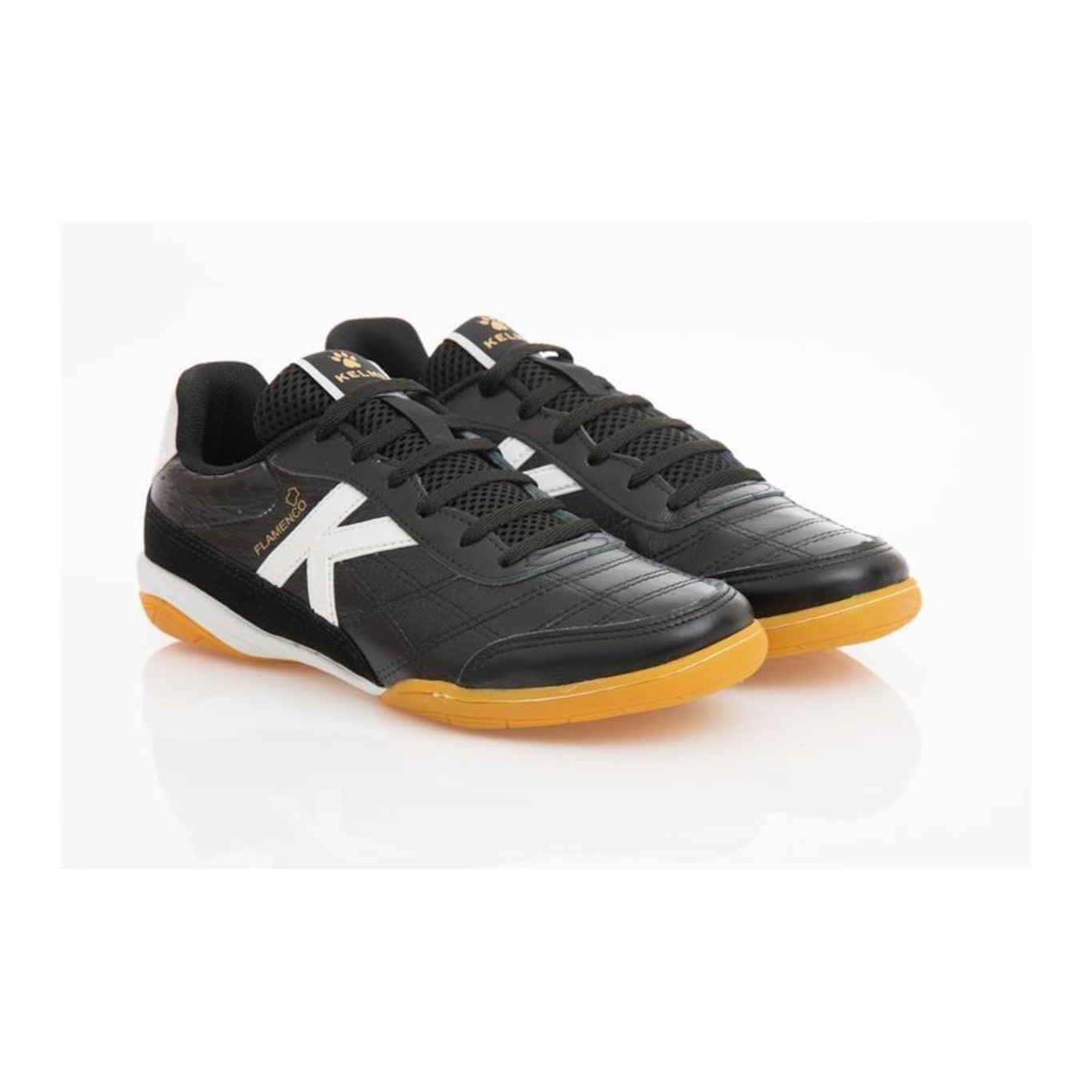 Chuteira Futsal Kelme Flamenco Couro Fs - Adulto - Foto 3