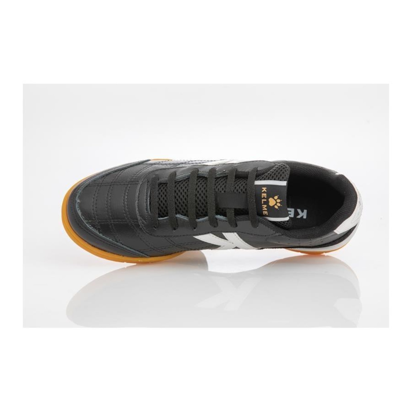 Chuteira Futsal Kelme Flamenco Couro Fs - Adulto - Foto 4