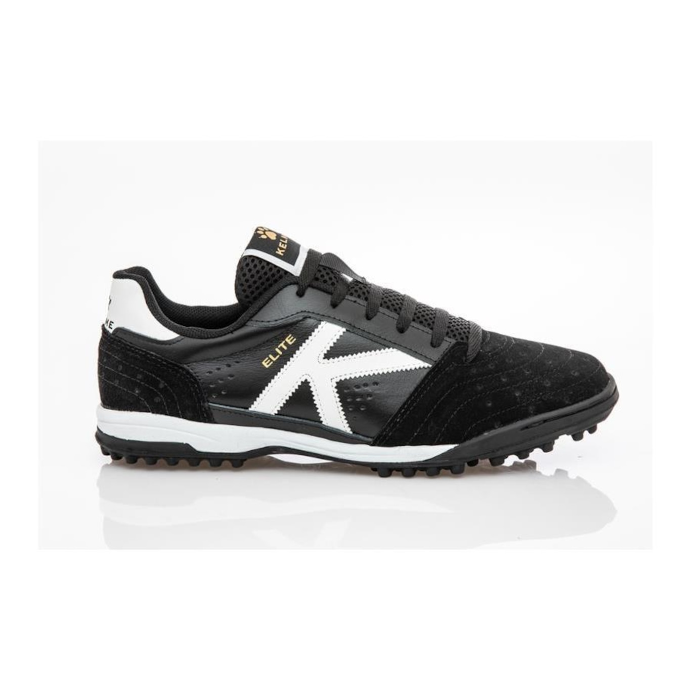 Chuteira Society Kelme Couro Elite Tf - Adulto - Foto 1