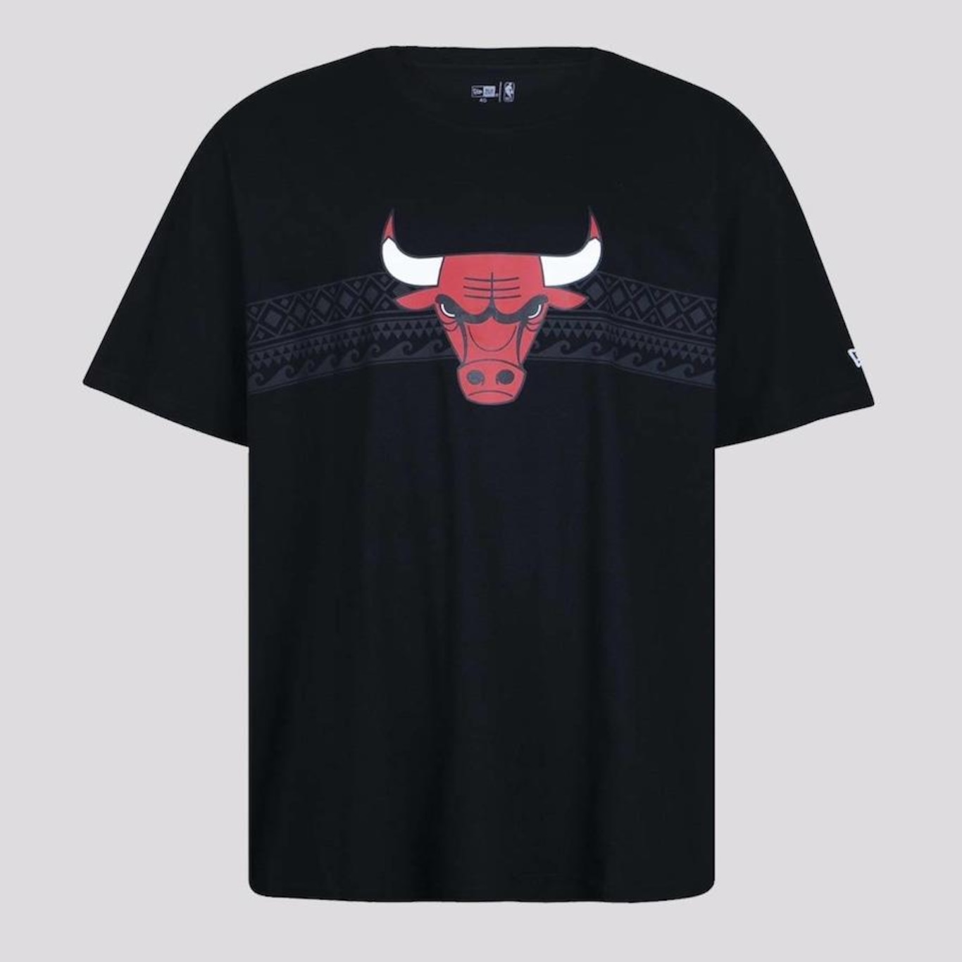 Camiseta New Era NBA Chicago Bulls Plus Size - Masculina - Foto 1