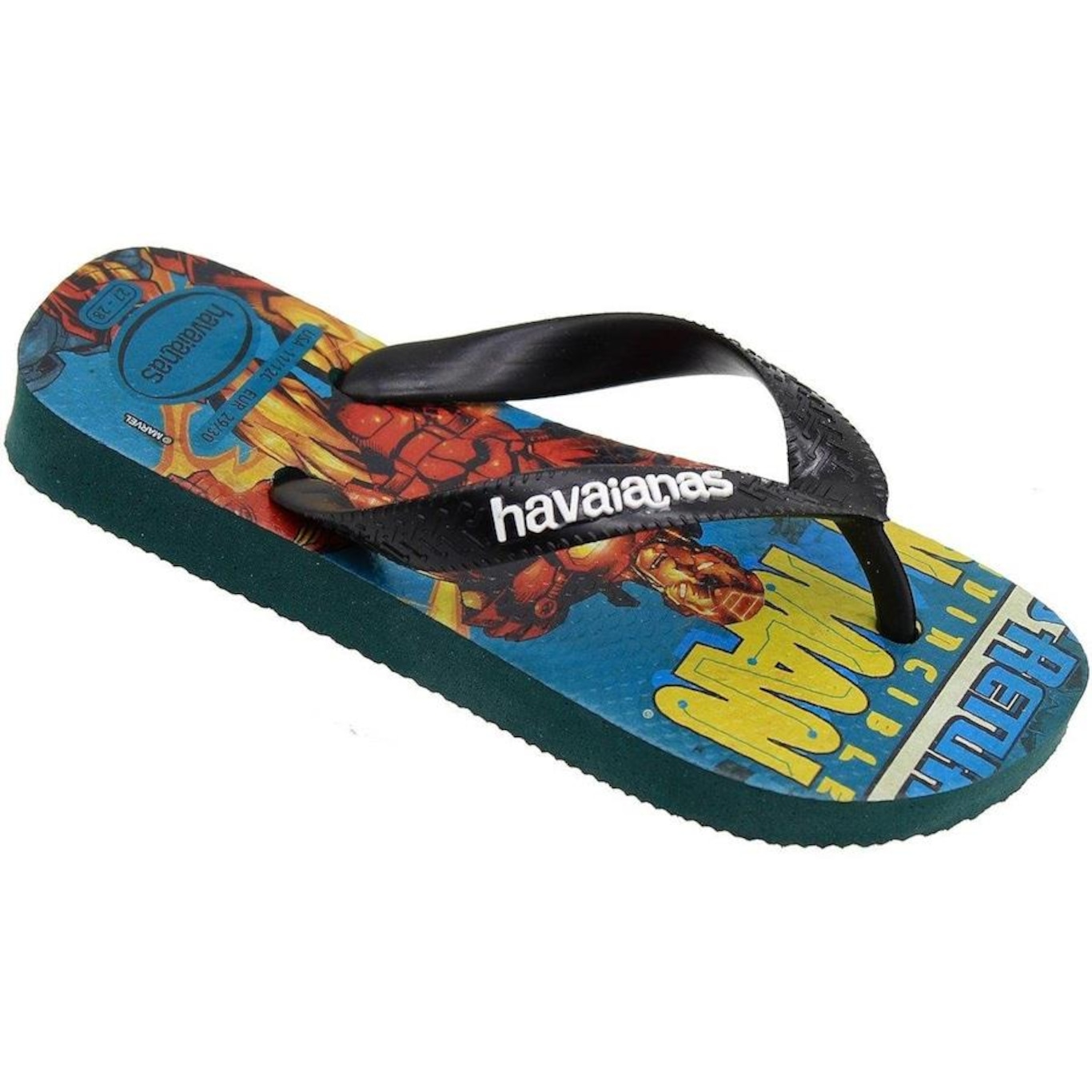 Chinelo de Dedo Infantil Havaianas Top Marvel Menino - Foto 2